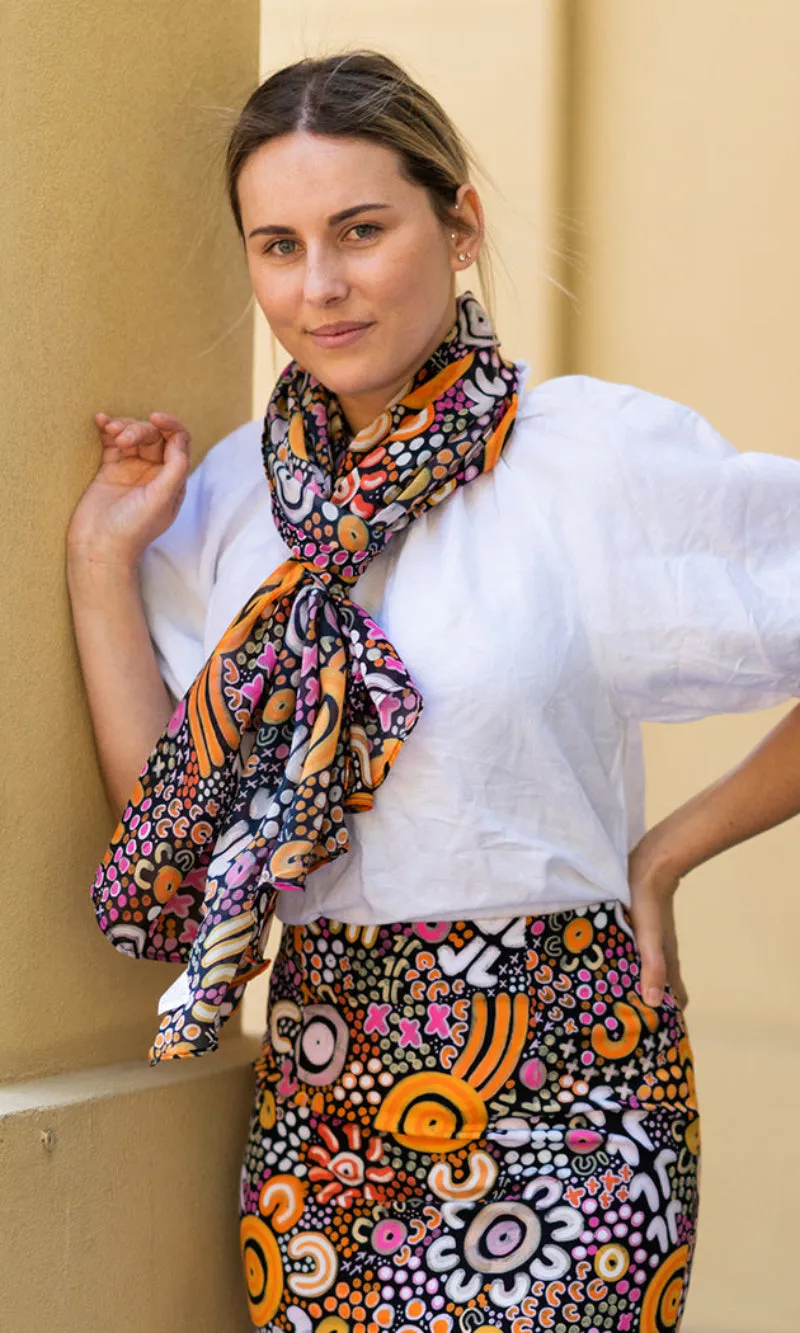 Aboriginal Art Scarf Eastern Maar