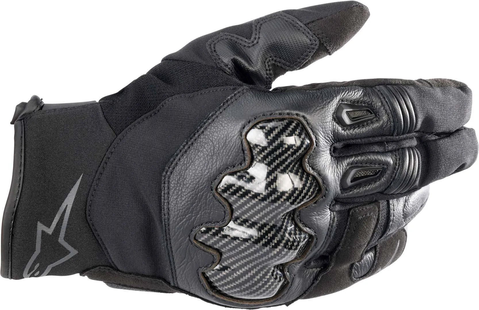 Alpinestars SMX-1 Drystar Waterproof Motorcycle Gloves, Black