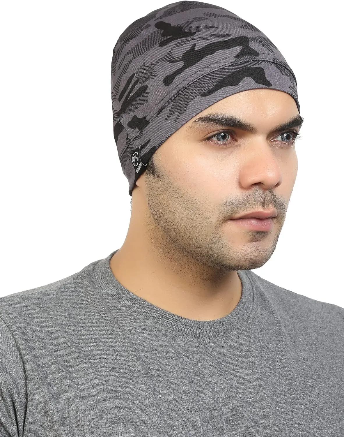 BISMAADH Multi-Purpose Cap Beanie Sleep Hats Stretchy Helmet Liner Running Headwear for Men Women