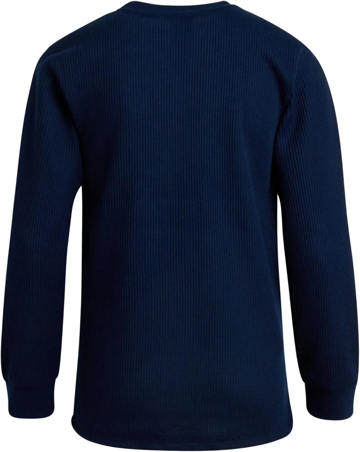 Boys' Shirt - 2 Pack Waffle Knit Long Sleeve Thermal Crewneck T-Shirt (8-18)