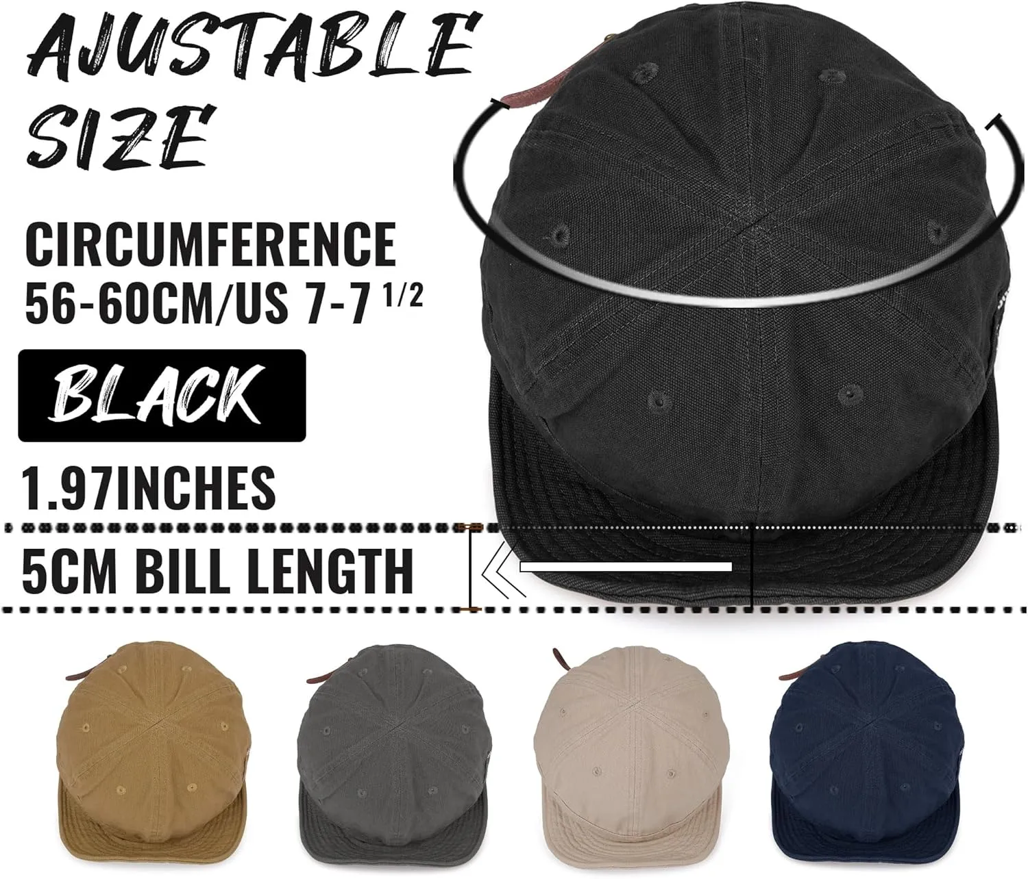 CLAPE Stylish Short Brim Soft Cap Baseball Cap Trucker/Baseball Style Hat Cap