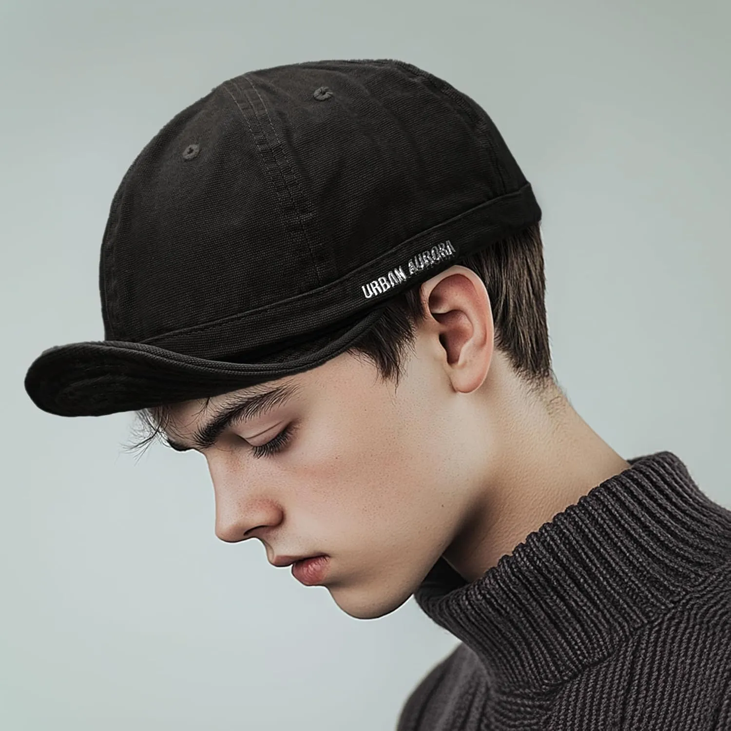 CLAPE Stylish Short Brim Soft Cap Baseball Cap Trucker/Baseball Style Hat Cap