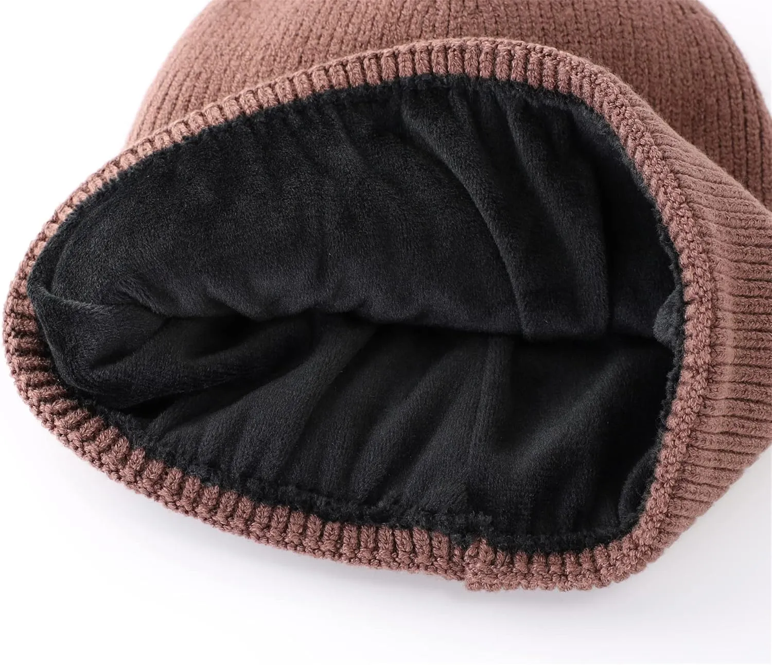 Connectyle Kids Beanie Hat Warm Winter Hats for Boys Girls Fleece Lined Knit Cap
