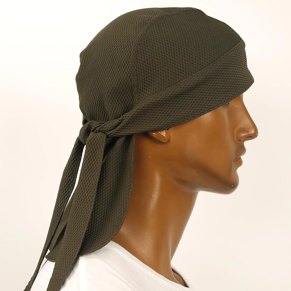 Cooling Helmet Liner Do Rag Skull Cap for Men Sweat Cycling Beanie - Pirate Bandana 2Pcs