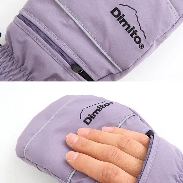 Dimito Easy Open Mitten Glove-PURPLE SAGE