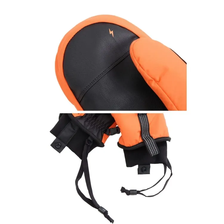 Dimito Reflective Banded Mitten Glove-ORANGE
