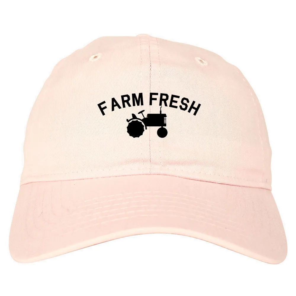 Farm Fresh Tractor Mens Dad Hat Baseball Cap