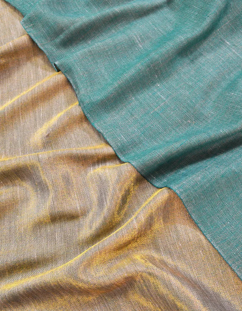 Green Reversible Pashmina Shawl 7329