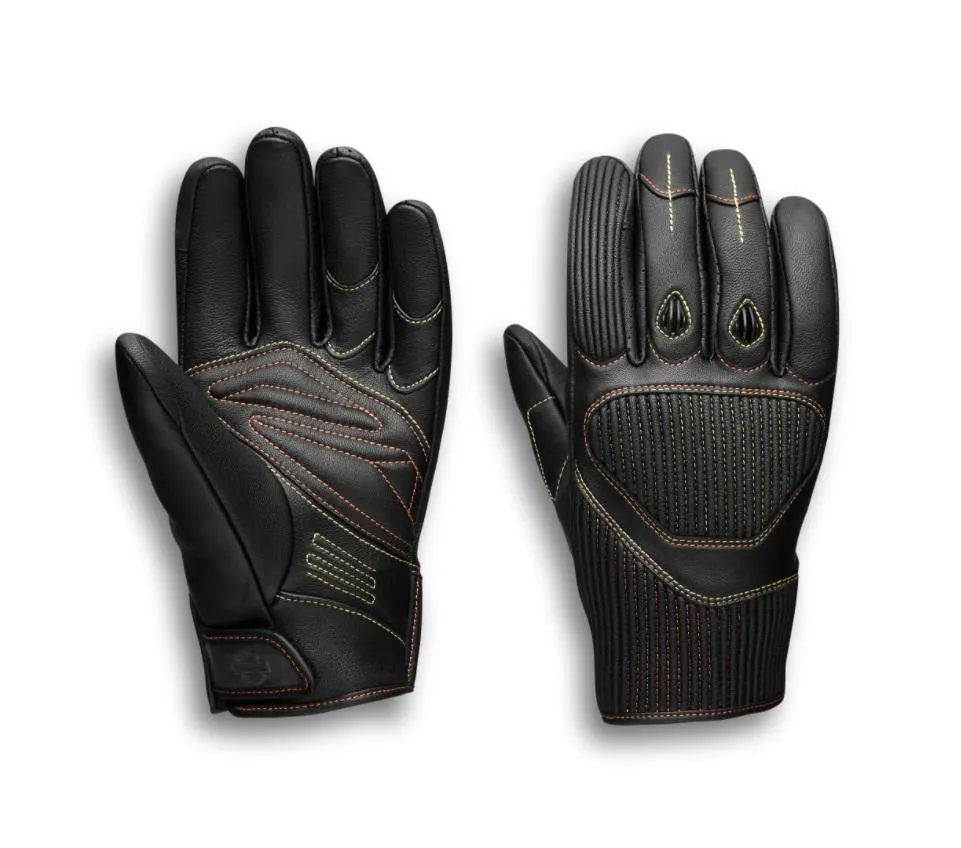 Harley-Davidson® Men's Watt Leather Motorcycle Gloves - 98120-20VM