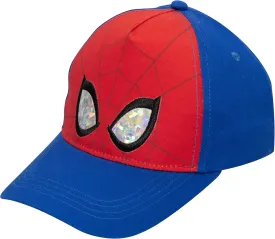 Marvel Spiderman Hat for Boys, Breathable Spiderman Baseball Cap for Toddlers, Boys Ages 3-9