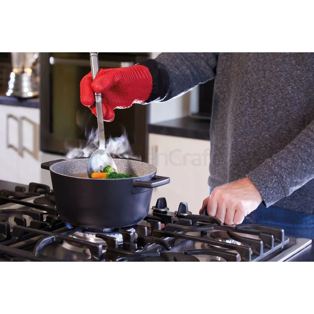 MasterClass Silicone Oven Glove Fingers Red