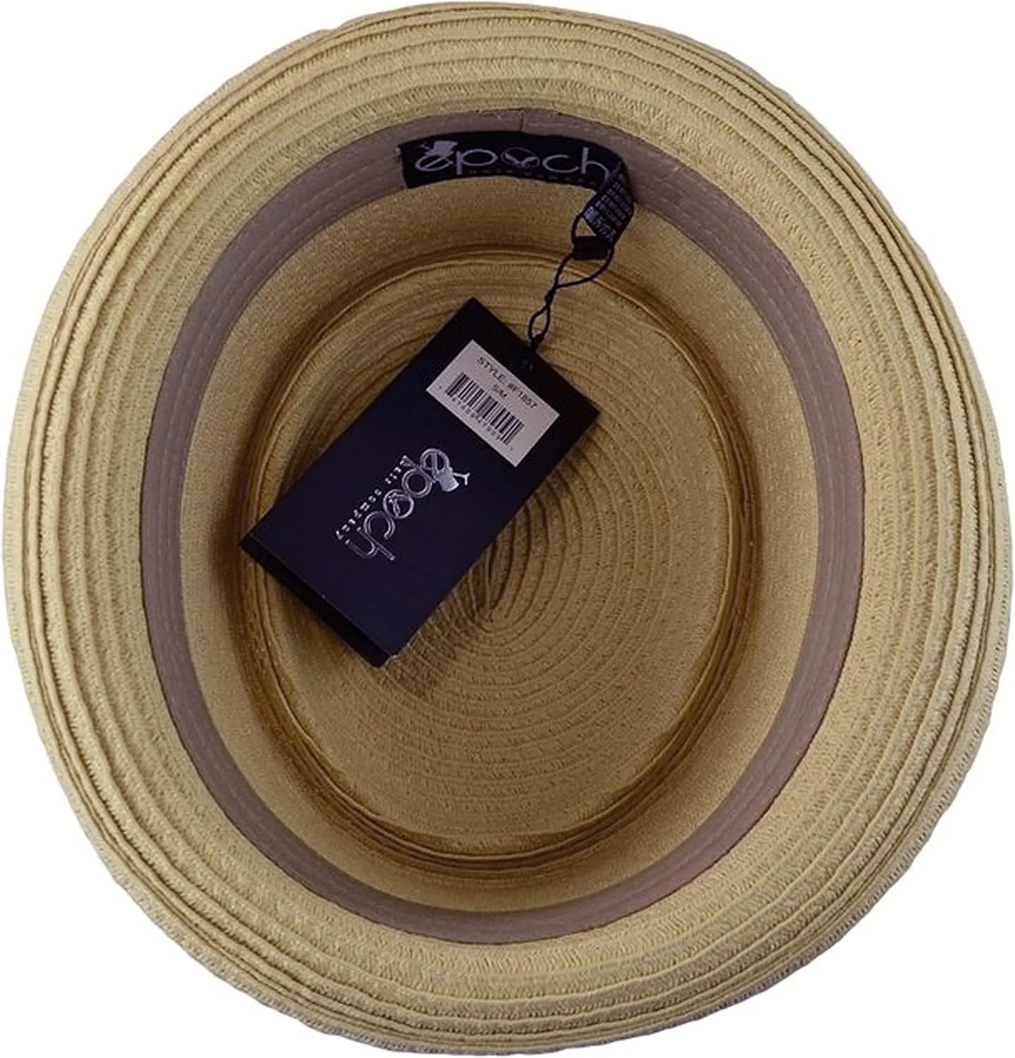 Men's Fancy Summer Straw Pork Pie Derby Fedora Upturn Brim Hat