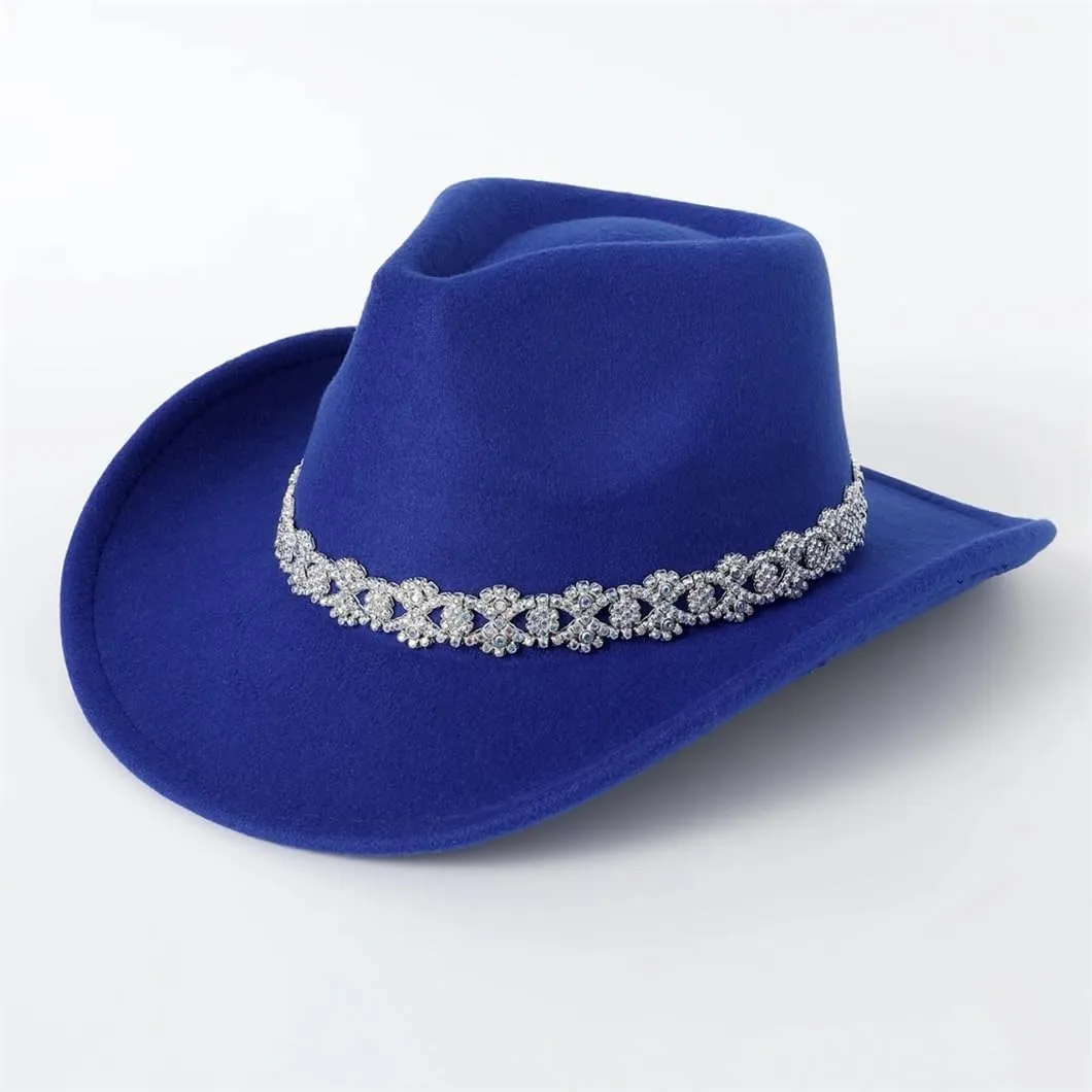 Men's Women's Jazz Top Hat Bridal Cap Holiday Party Western Hat Wool Felt Vintage Church