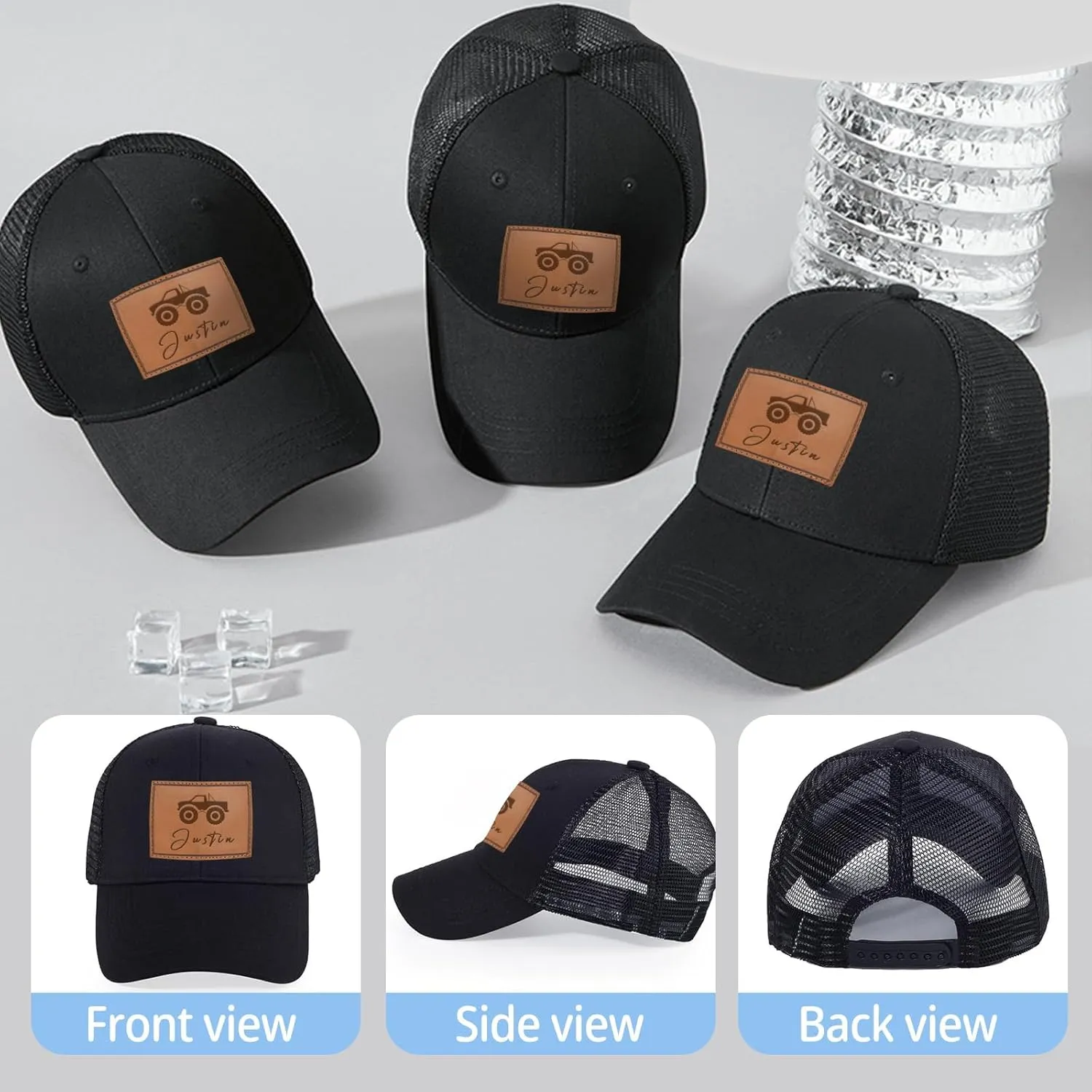 Personalized Baby Baseball Cap, Custom Toddler Baseball Hat Adjustable Snapback for Boys Girls Infant Baseball Cap