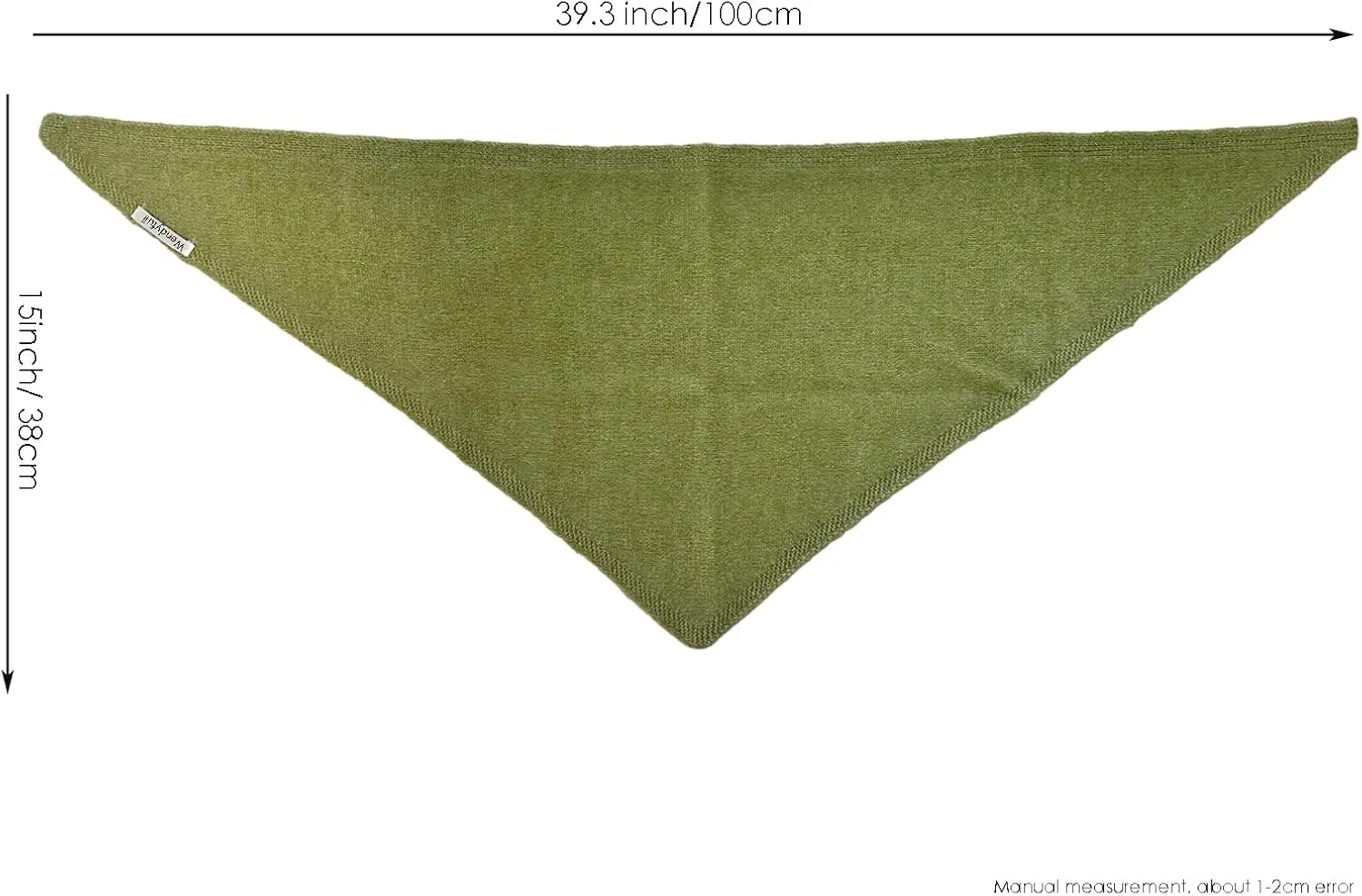 Triangle Scarf for Women Knitted Wool Headscarf Cashmere Feel Y2K Downtown Girl Aesthetic Streetwear Accessories