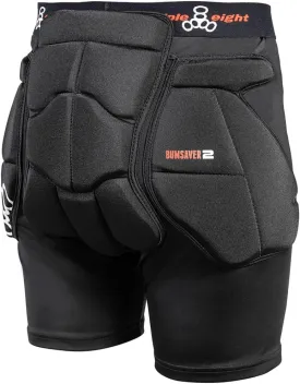 Triple Eight Bumsaver Padded Shorts for Skateboarding, Rollerskating, Roller Derby, Inline Skating, Snowboarding and Skiing
