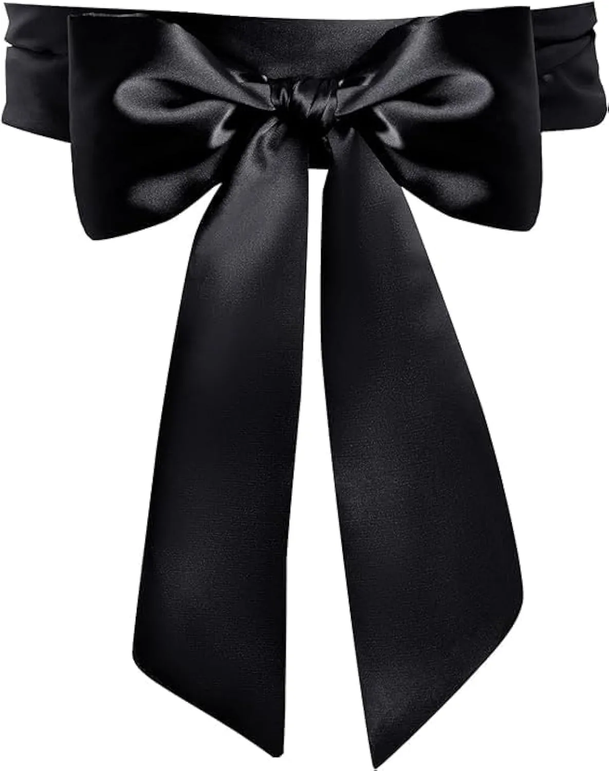 Women Wedding Satin Sash Belt 4'' Wide Double Side Chiffon Sash Bridal Waist Belts