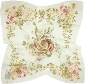Women's Graphic Print 100% Silk, Silk Scarf Square, 33X33 Inches
