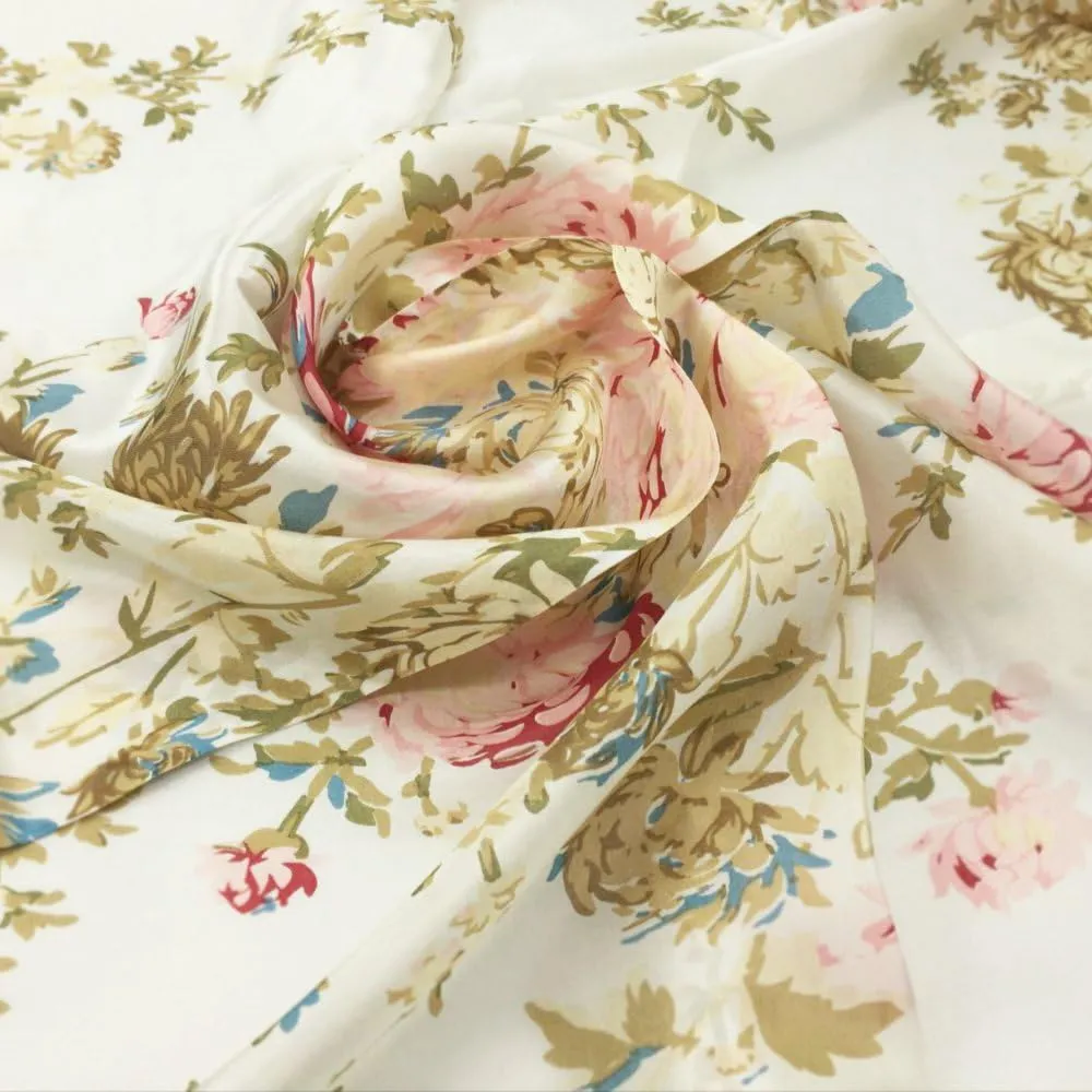 Women's Graphic Print 100% Silk, Silk Scarf Square, 33X33 Inches