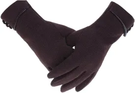 woogwin Womens Winter Gloves Touch Screen Warm Fleece Lined Thick Thermal Windproof Ladies Snow Gloves for Cold Weather