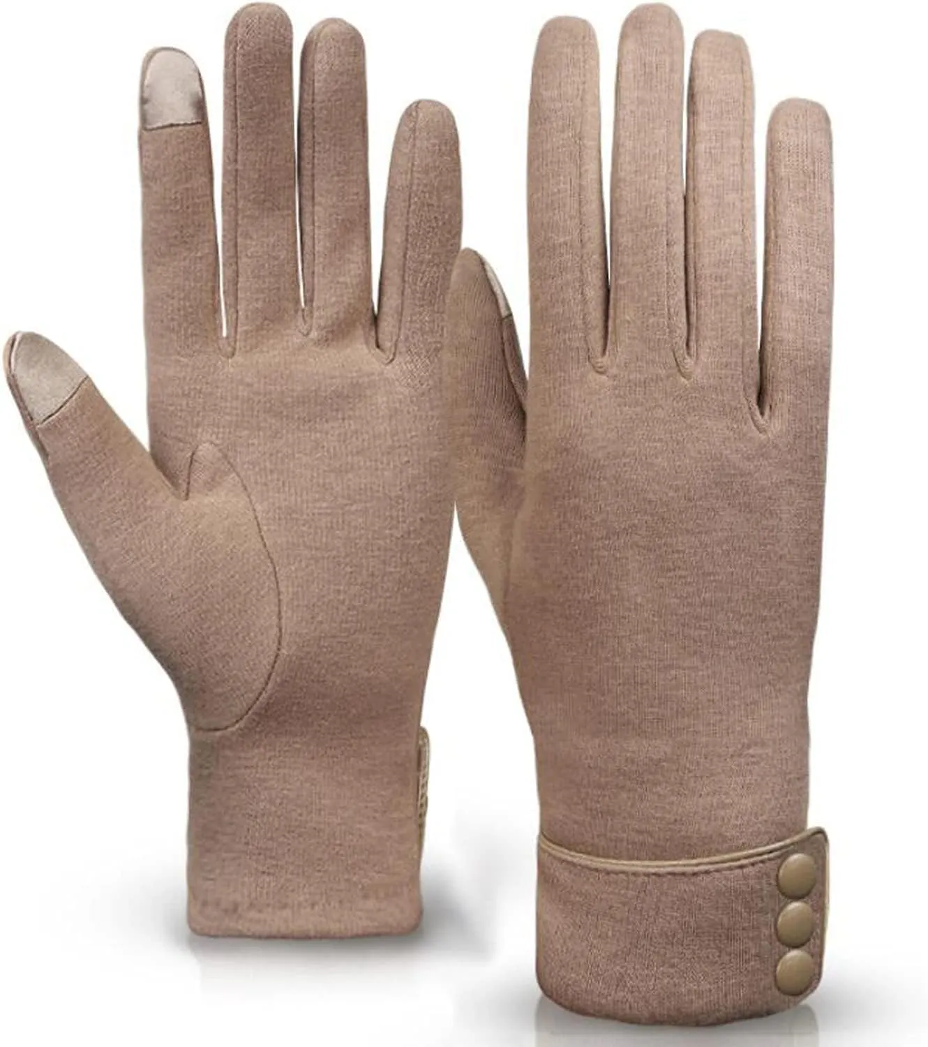 woogwin Womens Winter Gloves Touch Screen Warm Fleece Lined Thick Thermal Windproof Ladies Snow Gloves for Cold Weather