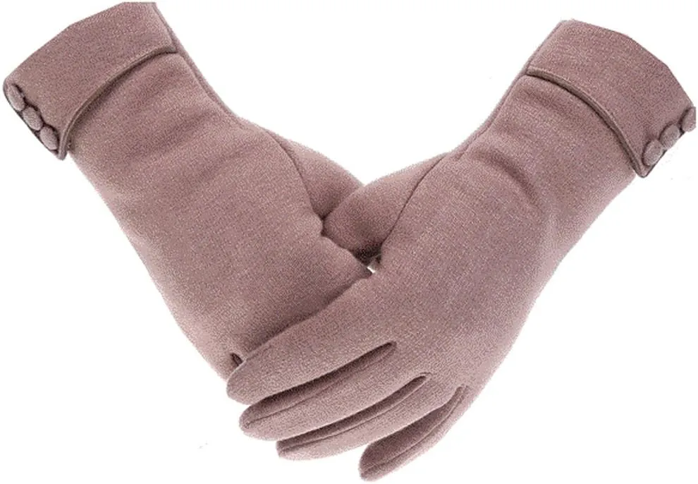 woogwin Womens Winter Gloves Touch Screen Warm Fleece Lined Thick Thermal Windproof Ladies Snow Gloves for Cold Weather